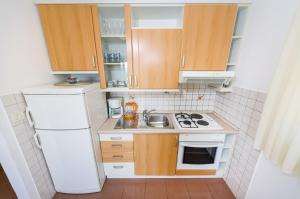 Kuchyň nebo kuchyňský kout v ubytování Apartments Cloe