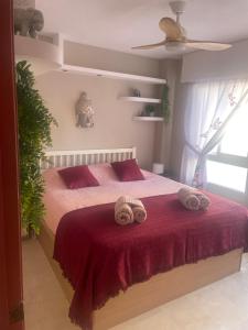 Posteľ alebo postele v izbe v ubytovaní Apartment RoSol Albir Playa
