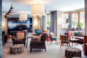 Posezení v ubytování Valluga Hotel