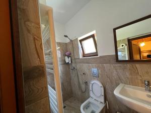 Koupelna v ubytování Guesthouse Gjoni Theth + 37 fotografií