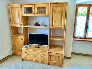 Kuchyň nebo kuchyňský kout v ubytování Casa rustica di montagna