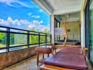 Balkon oz. terasa v nastanitvi The Mudan