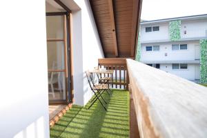 Balkón nebo terasa v ubytování Apartmenthaus ROSE