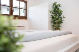 Postel nebo postele na pokoji v ubytování Apartmenthaus ROSE