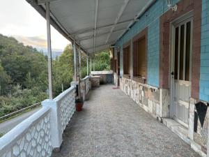 Balkón nebo terasa v ubytování La casina