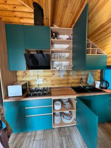 Cucina o angolo cottura di Деревянный дом
