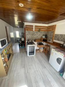 Kuchyň nebo kuchyňský kout v ubytování Hostel Río Azul