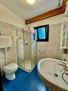 Koupelna v ubytování Hotel Guidi