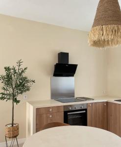 Kuchyň nebo kuchyňský kout v ubytování L'essentiel Home By Chloé