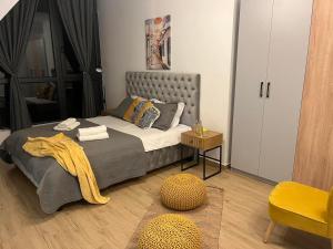Cama o camas de una habitación en Apartman Yellow Moon