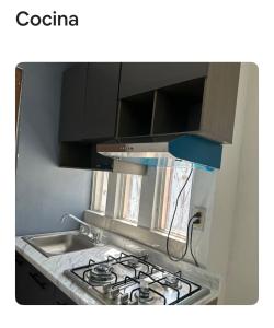 Dapur atau dapur kecil di Casa habitación saira