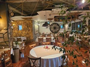 Restaurace v ubytování Apartmani Drijen + 37 fotografií