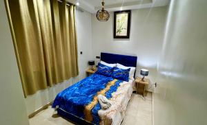 Katil atau katil-katil dalam bilik di Appart Prestige au Centre de Rabat Luxe & Confort
