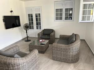 Posezení v ubytování Villa Palétuvier Ste Luce Martinique proche plage