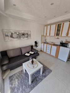 a living room with a couch and a table at FewoSaric Apartment Marlon in Vir