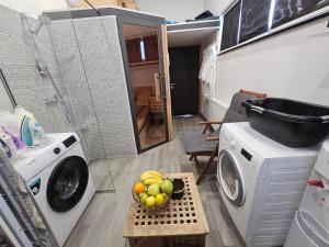 Kuchyň nebo kuchyňský kout v ubytování Villa Agram