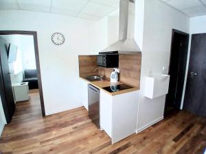Kuchyňa alebo kuchynka v ubytovaní Dimael Hostel & Apartments