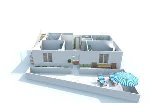 a model of a house with furniture at Casa Orone in Valle Gran Rey +4 photos