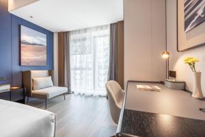 Posezení v ubytování Atour Hotel Chengdu Qingyang Zhongba
