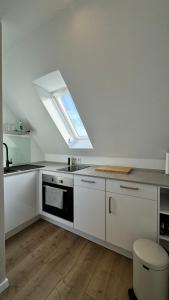 Dapur atau dapur kecil di Stylisches Studio nahe Messe & Baldeneysee - Ruhig & perfekt angebunden