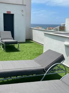 A balcony or terrace at 203 Estudio Suite Tranquilo