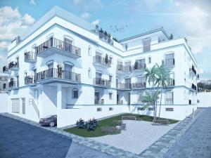 una rappresentazione di un edificio bianco di Livingtarifa Ventura Levante a Tarifa