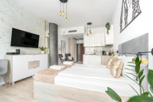 TV/trung tâm giải trí tại MARGI Vivi BIG STUDIO BALCONY POOL SAUNA
