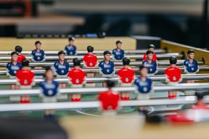 a group of toy figurines of people in a gym at Yacht Hotel - Boat - pedal boat, motorboat FREE in Mielno