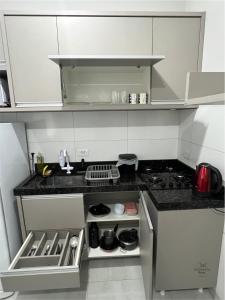 Kuchyň nebo kuchyňský kout v ubytování Residencial Yama