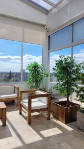 Uma varanda ou terraço em Hotel Mendoza
