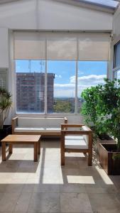 Uma varanda ou terraço em Hotel Mendoza