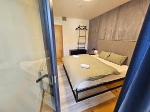 Postel nebo postele na pokoji v ubytování DeLuxe apartmán s terasou Janské Lázně 3 Ski&Bike by AlkaTravel + 37 fotografií
