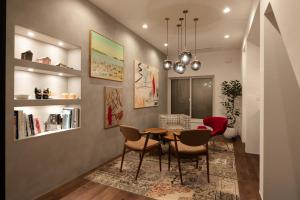 a dining room with a table and chairs at Lane in Niigata