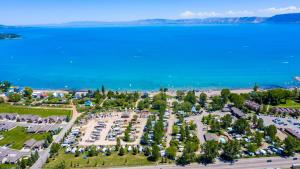 an aerial view of a park next to the water at Sun Outdoors Garden City Utah in Garden City +3 photos