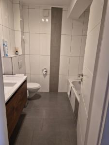 Koupelna v ubytování Hotel Bon Repos