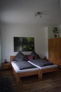 Postel nebo postele na pokoji v ubytování Nickis Gleis