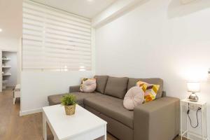 Posezení v ubytování Beach garden apartment