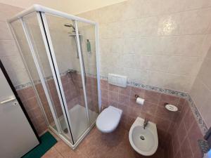 Koupelna v ubytování Hotel Ca' Bianca da Paolino