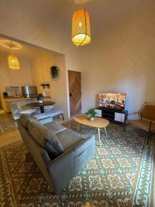 Χώρος καθιστικού στο Chic and classic apartment in Santurce Apt 5