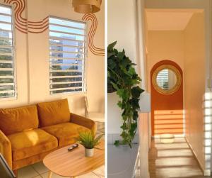 Un lugar para sentarse en Sun-Drenched and Central Apartment in Santurce with parking Apt 8