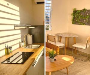 Una cocina o cocineta en Sun-Drenched and Central Apartment in Santurce with parking Apt 8