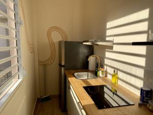 Una cocina o cocineta en Sun-Drenched and Central Apartment in Santurce with parking Apt 8