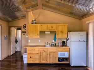 Η κουζίνα ή μικρή κουζίνα στο Cottonwood Creek Cabins - Alpine, TX