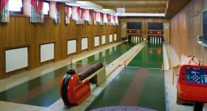 Biliár nebo kulečník v ubytování Hotel Berghof