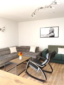 Posezení v ubytování Ferienwohnung Kühar