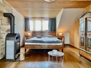 Posteľ alebo postele v izbe v ubytovaní Chalet Almblick