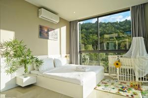 Giường trong phòng chung tại THE PURE VILLA Bangpor Koh Samui +21 ảnh