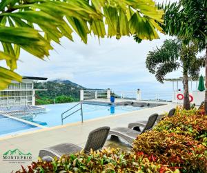 a pool on the top of a cruise ship at Montefrio Garden Resort in Digos