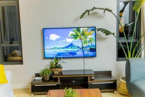 Μια τηλεόραση ή/και κέντρο ψυχαγωγίας στο Greenleaf Town House