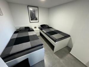 Postel nebo postele na pokoji v ubytování apartman 50m2 garden parking Free